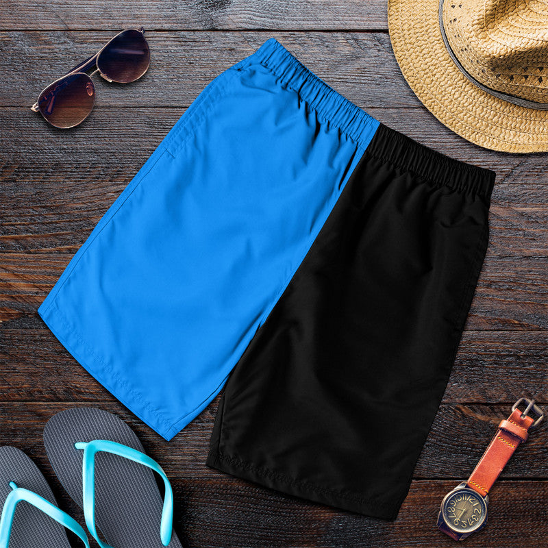 Black And Blue Men Short Simple Style LT8