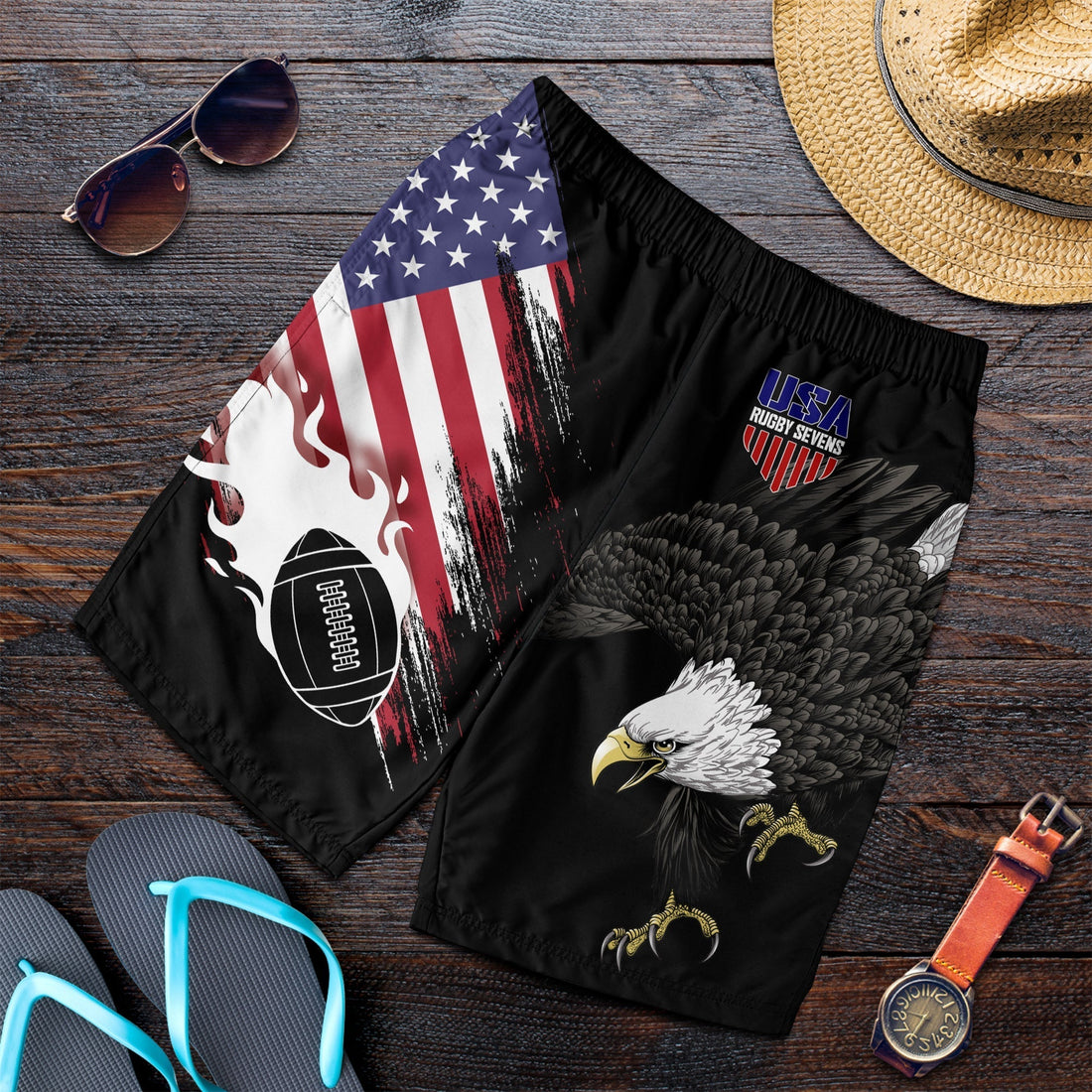 USA Rugby Sevens Men Shorts The Eagles LT7