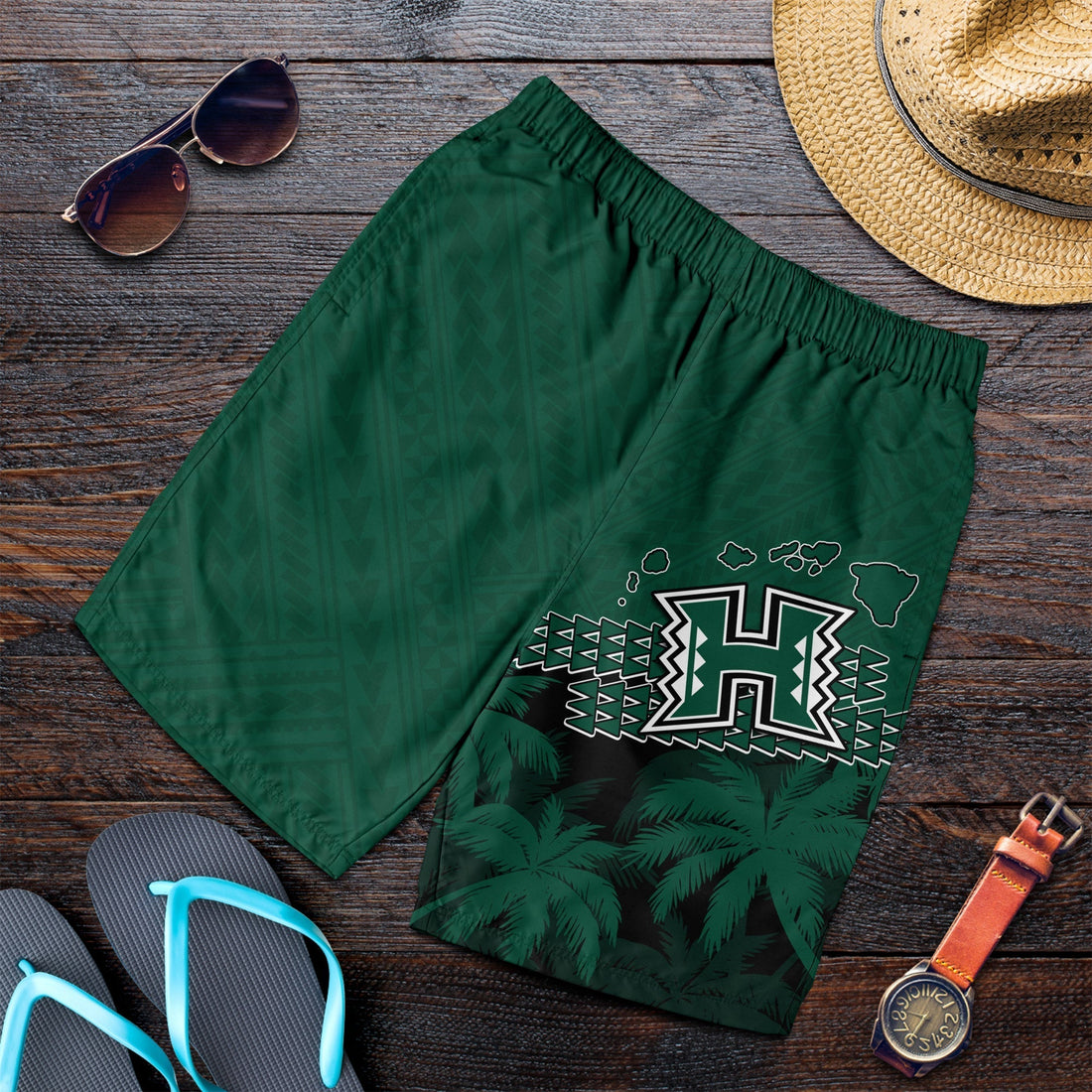Hawaii Rainbow Warriors Men Shorts Laau Pama LT7