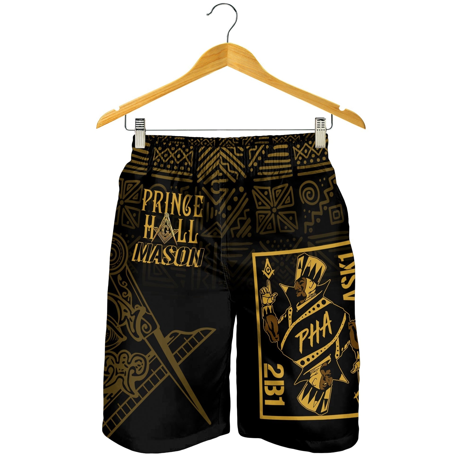 Prince Hall Mason Men Shorts Caste King 2B1 ASK1 LT7