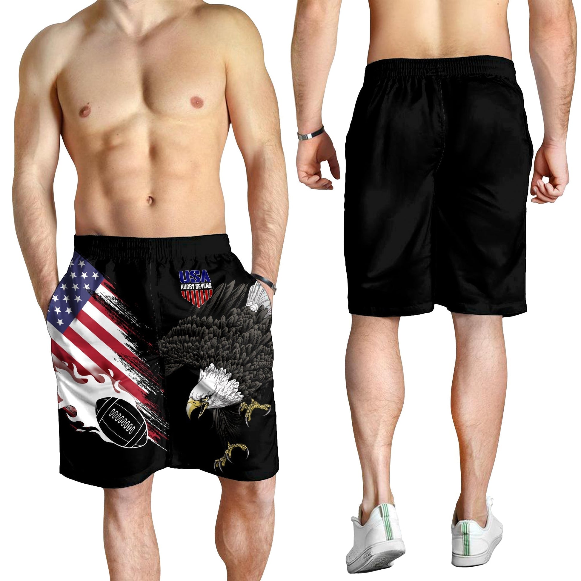 USA Rugby Sevens Men Shorts The Eagles LT7