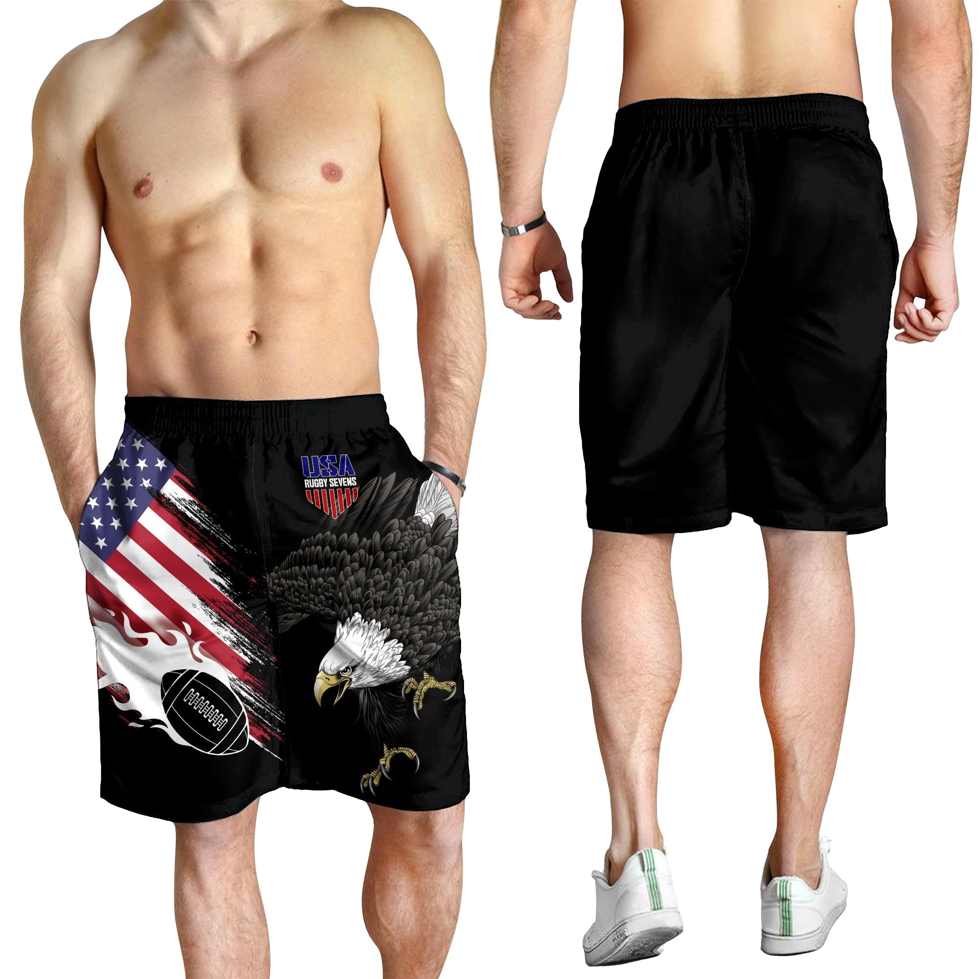 USA Rugby Sevens Men Shorts The Eagles LT7