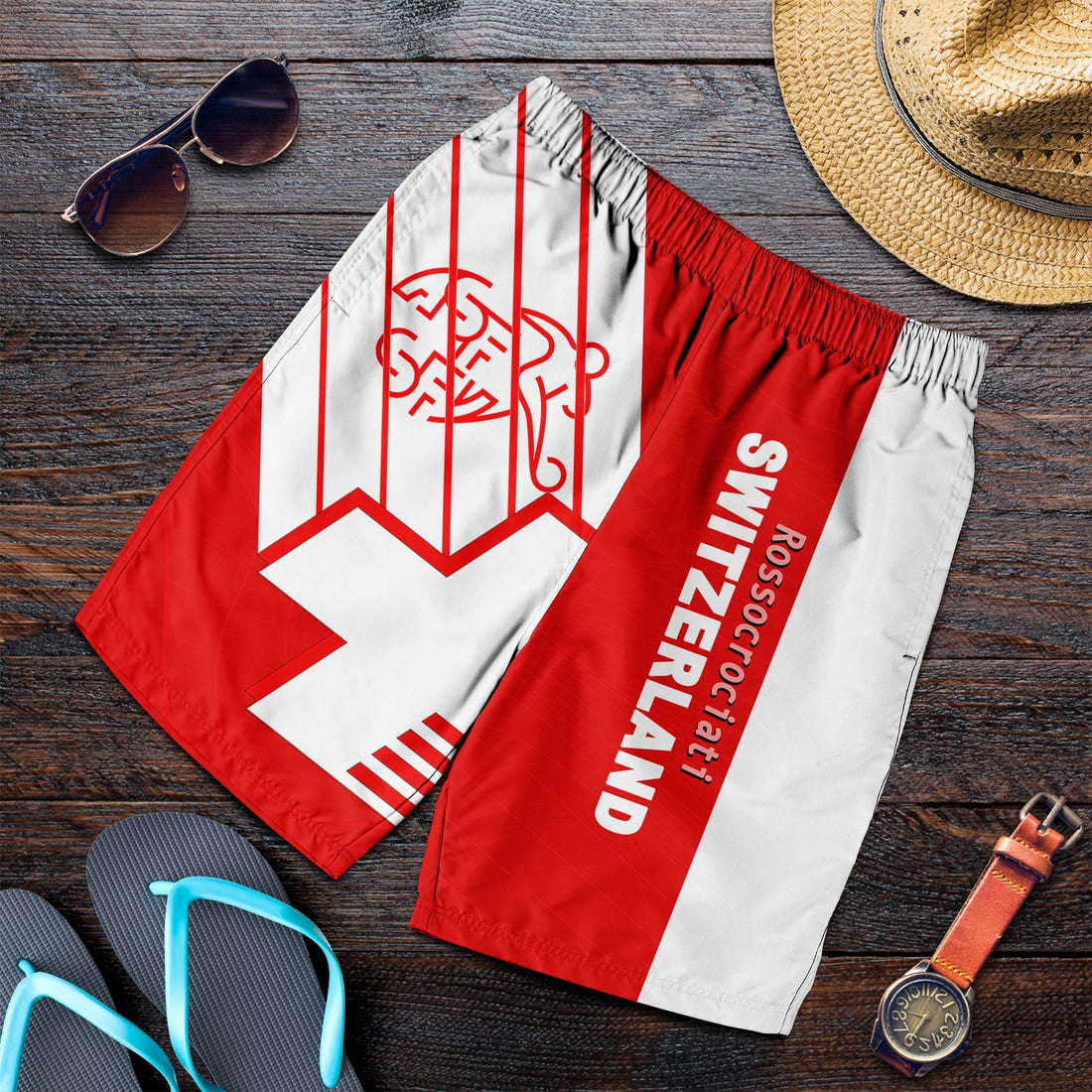 Switzerland Football Men Shorts Sport Style LT6