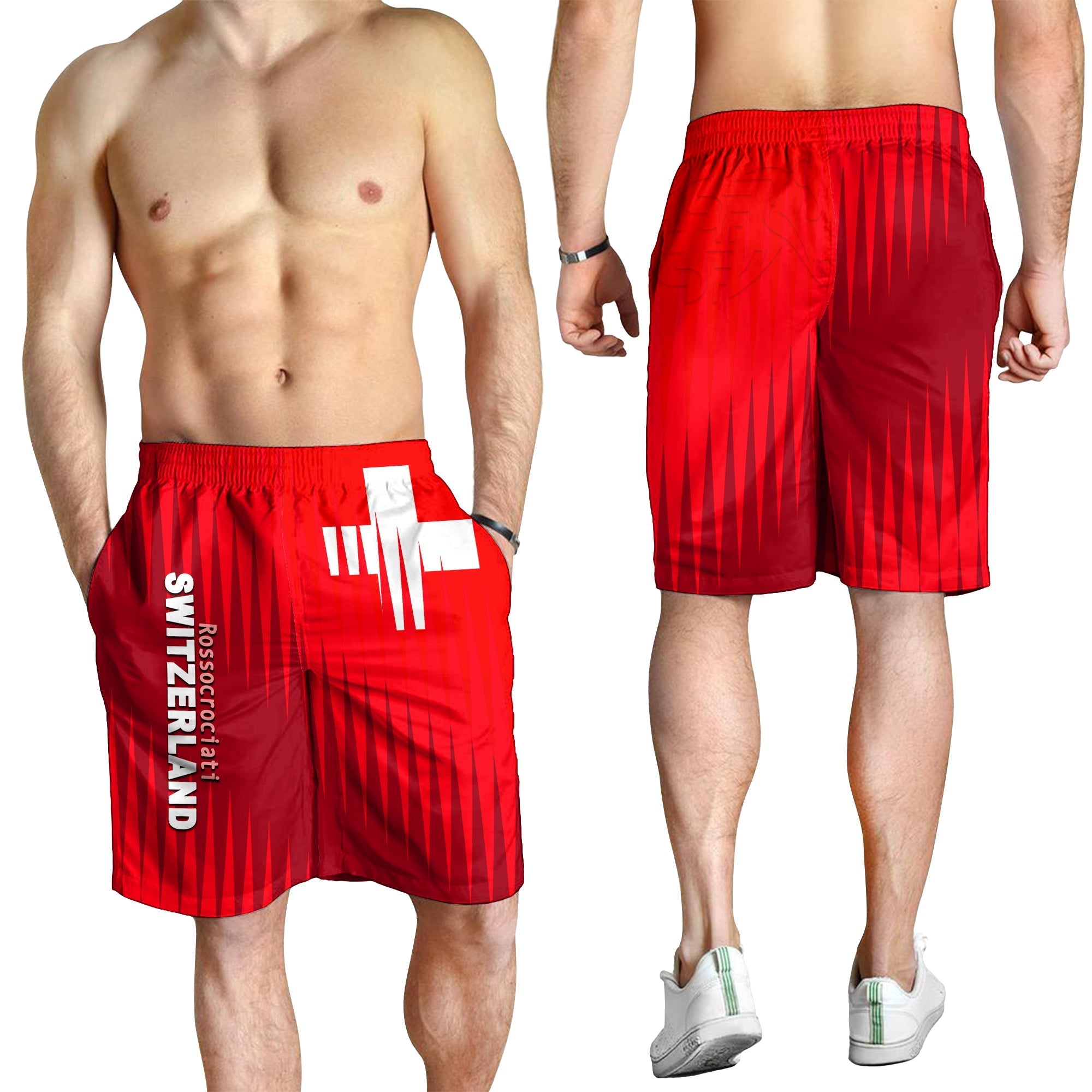 Switzerland Football Men Shorts Rossocrociati LT6