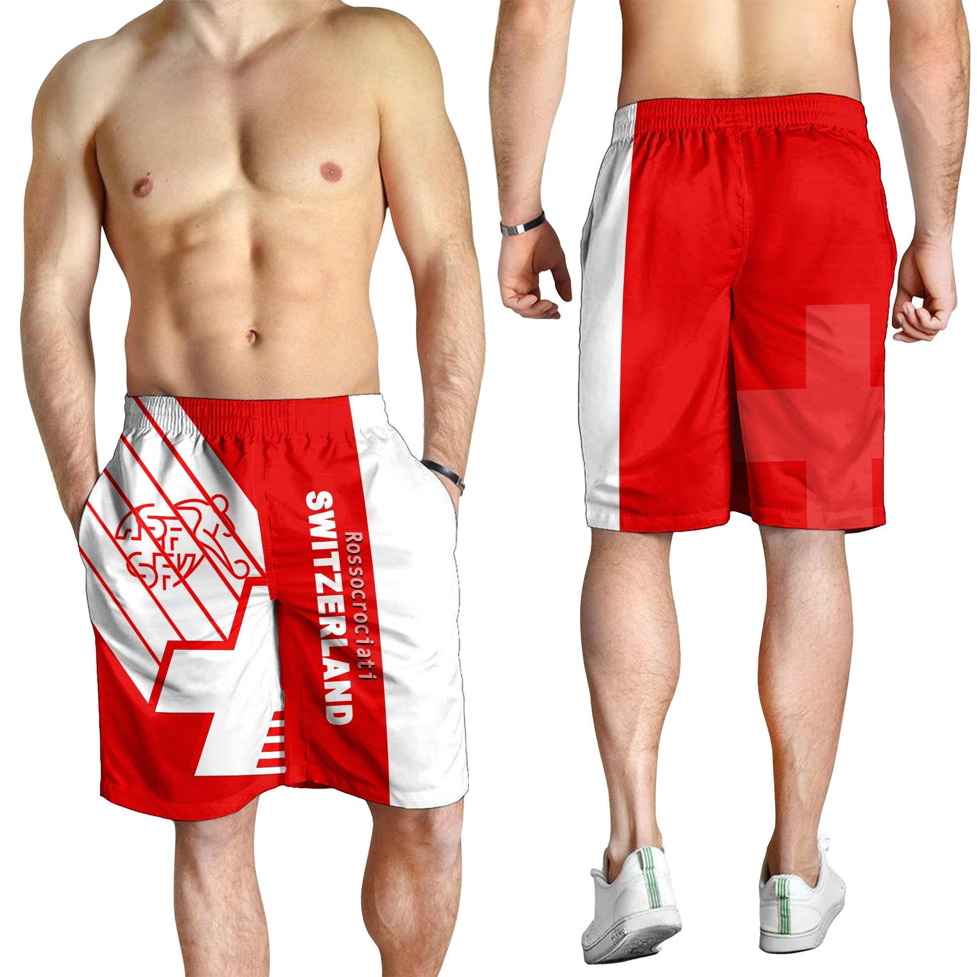 Switzerland Football Men Shorts Sport Style LT6