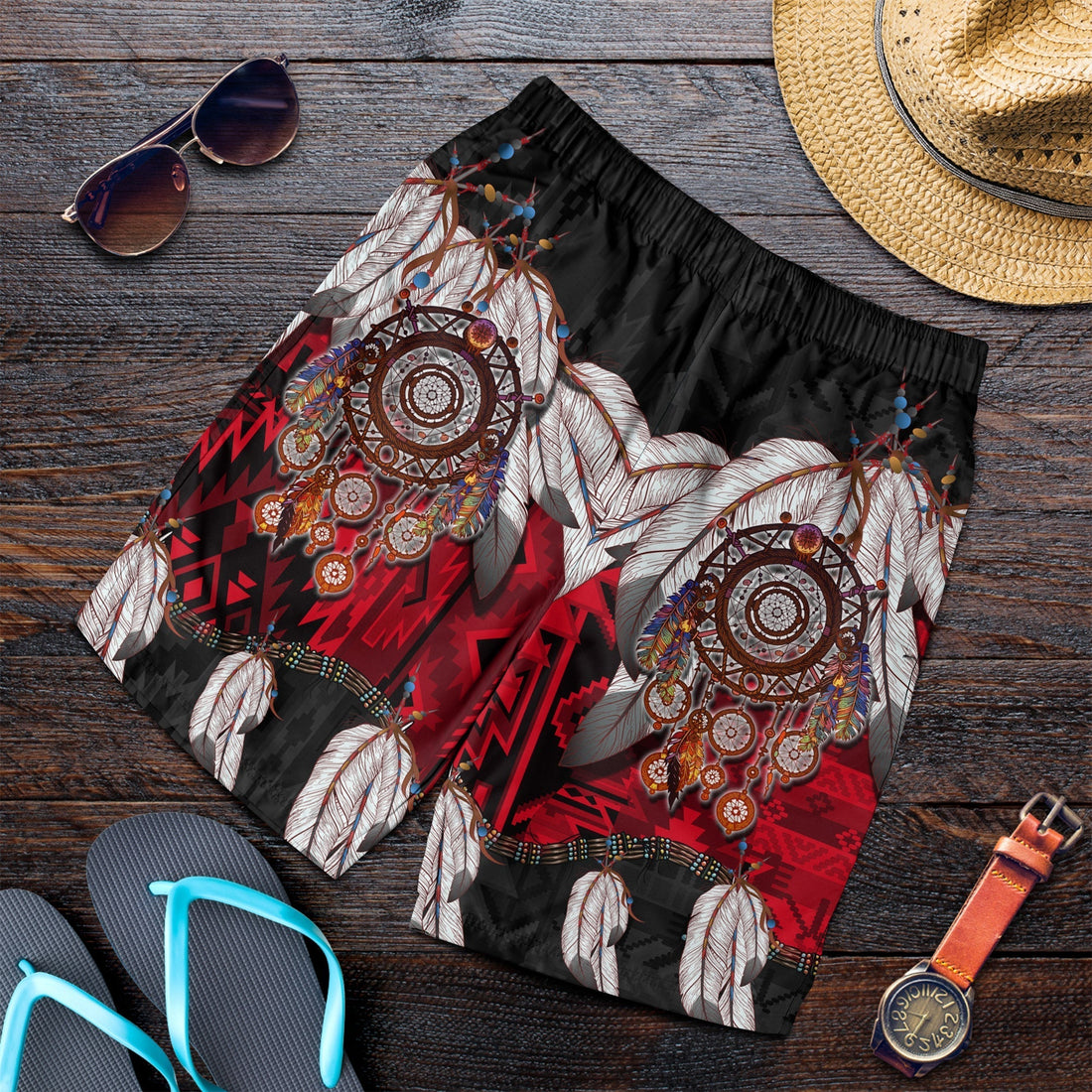 Native American Men Shorts Native Dreamcatcher LT6