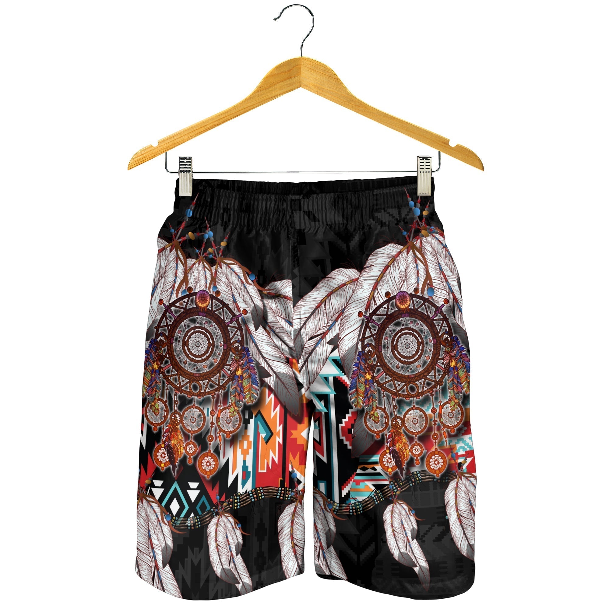 Native American Men Shorts Native Patterns Dreamcatcher LT6