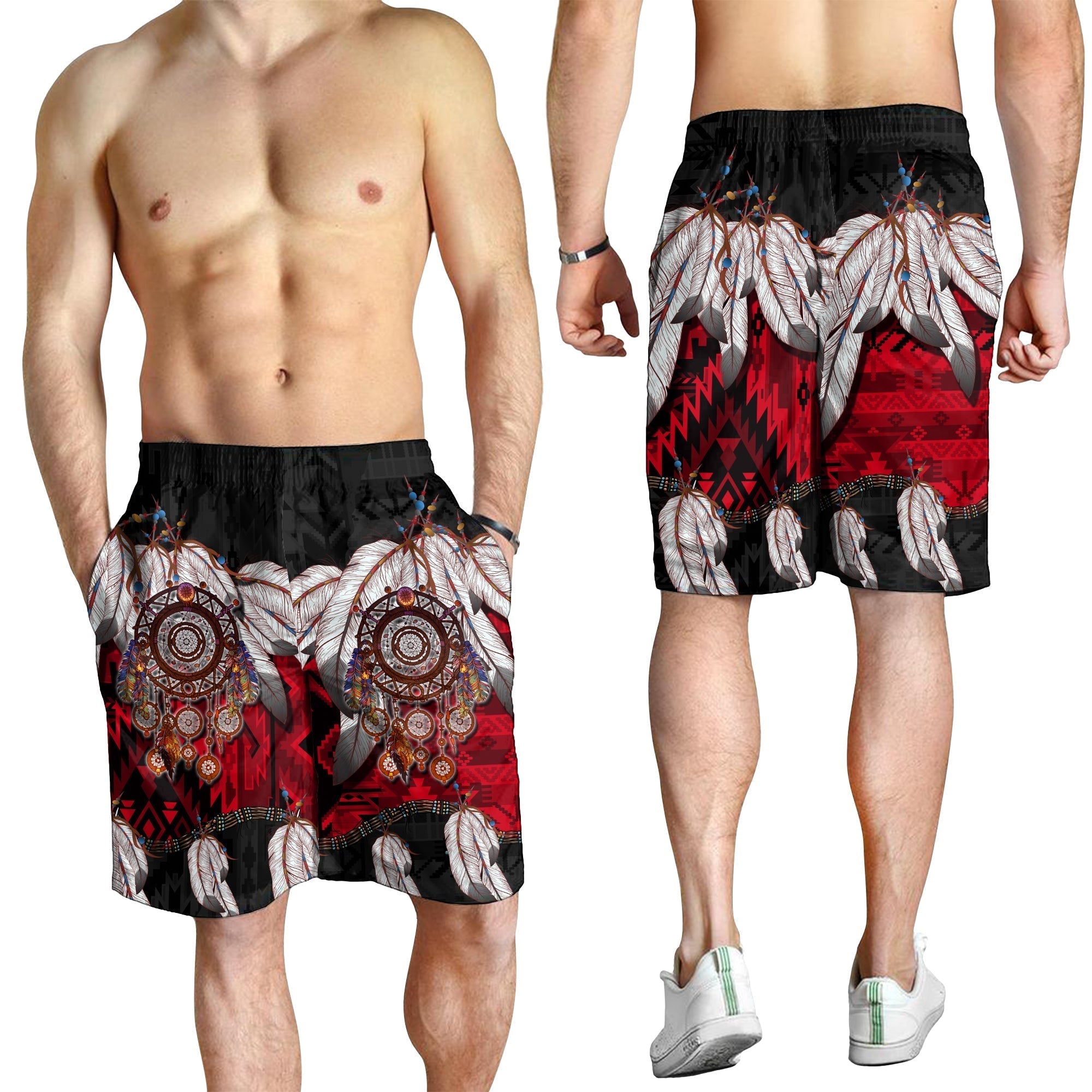 Native American Men Shorts Native Dreamcatcher LT6