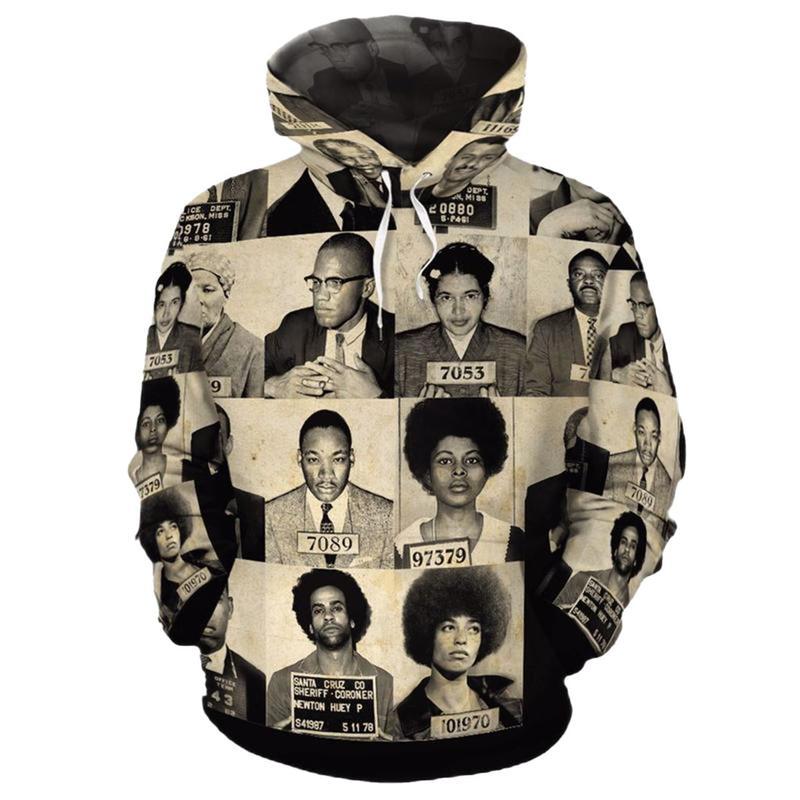 African Hoodie Civil Rights Leaders All Over Hoodie