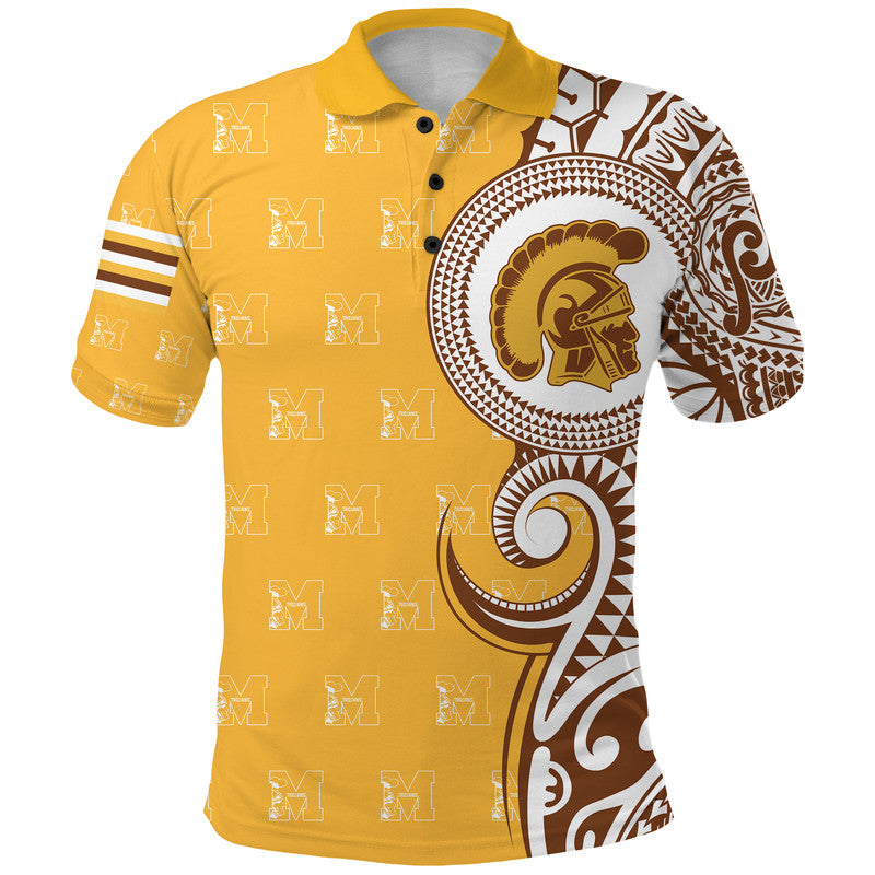 Kaopuiki Kaikaina Mililani High School Polo Shirt Tribal Kakau LT8