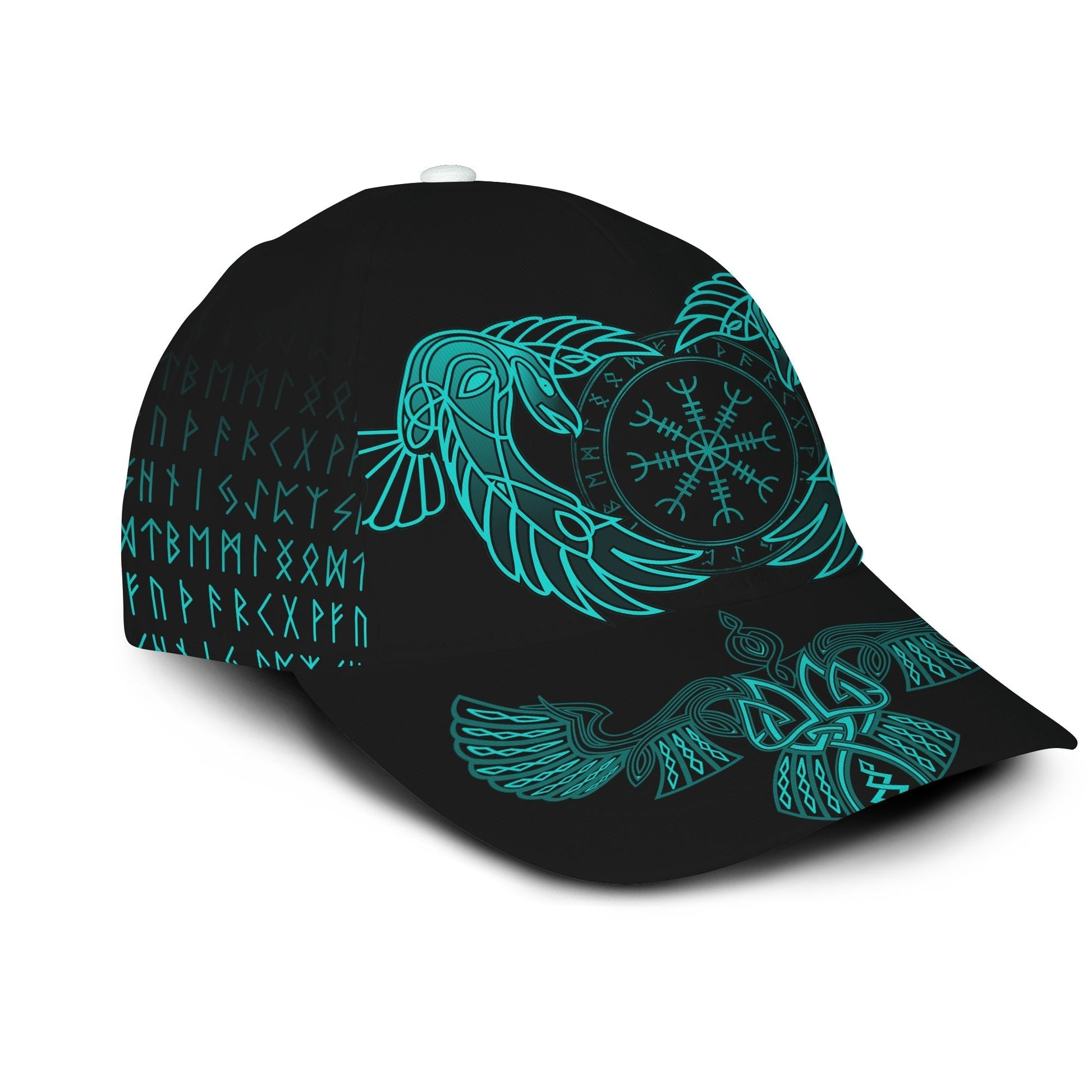 Viking Classic Cap Raven Of Odin Cyan RLT12