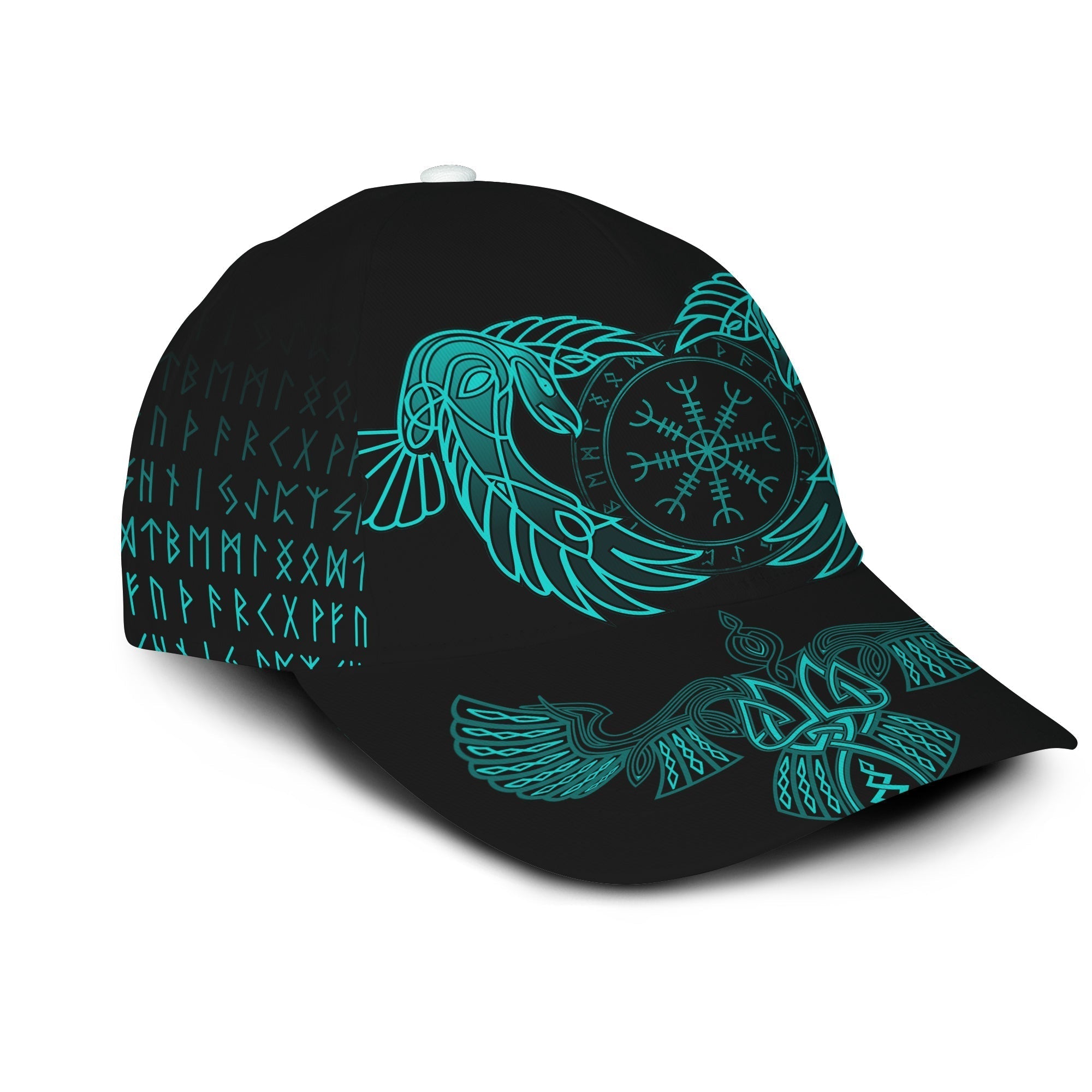 Viking Classic Cap Raven Of Odin Cyan RLT12