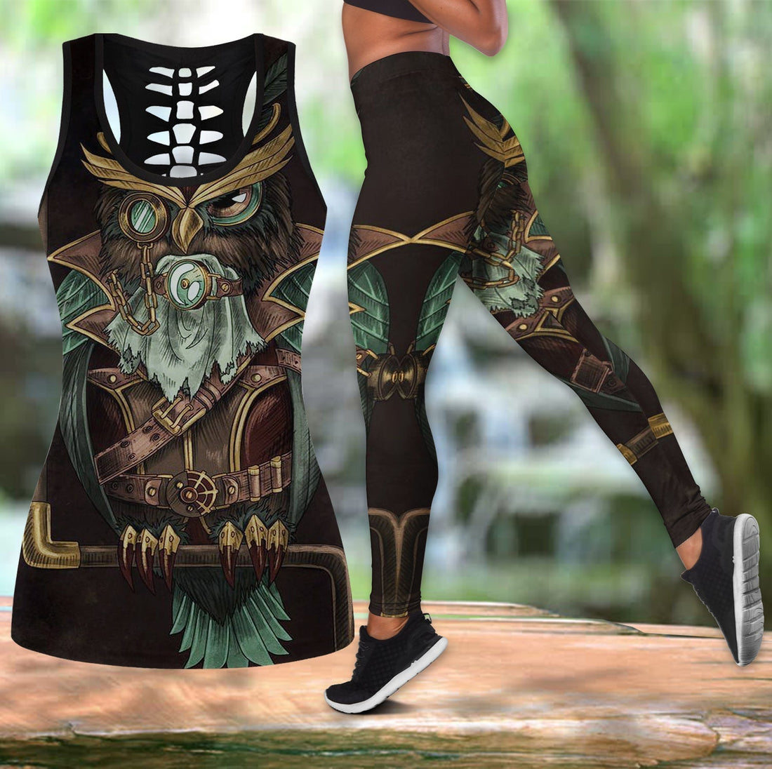 Native American Hollow Tanktop Leggings Set 72 LT10