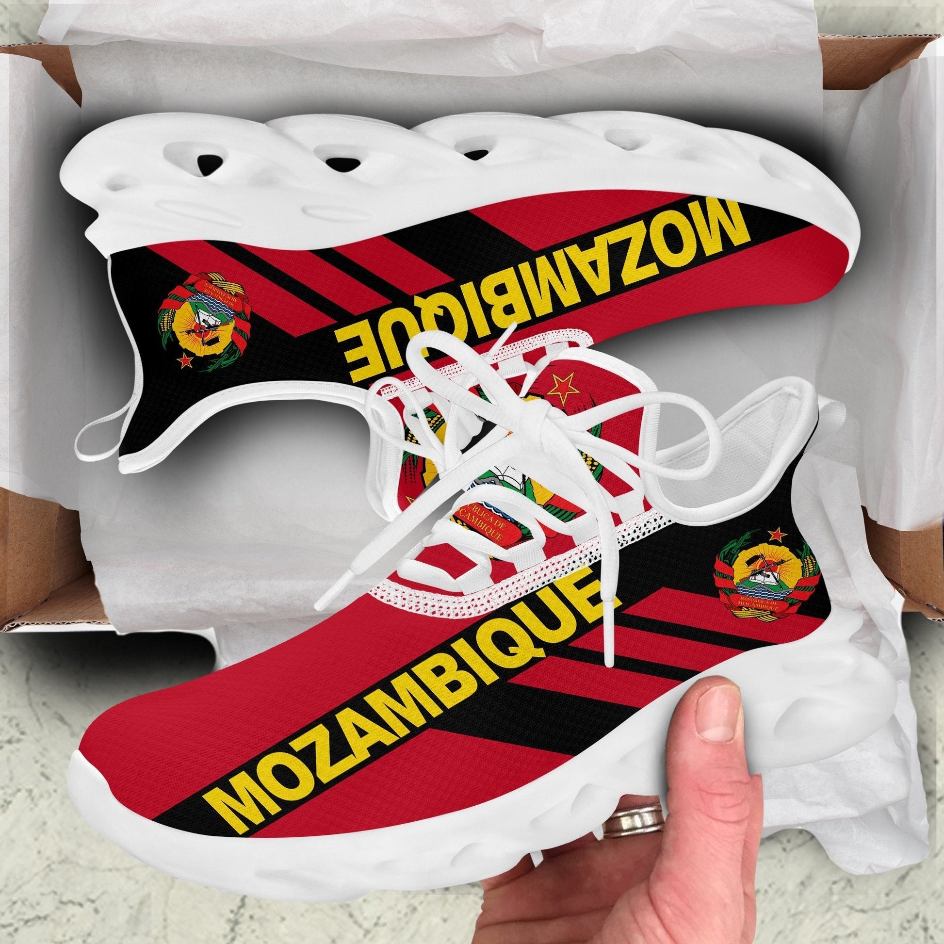 Wonder Print Shop Footwear - Mozambique Stripe Style Clunky Sneakers LT10