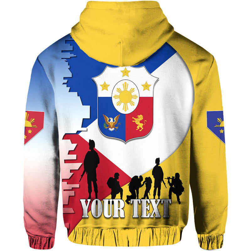Custom Personalised Philippines Hoodie Celebrating Heroes Day LT9