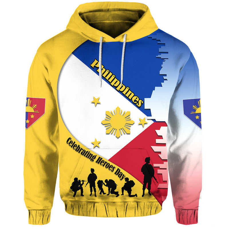 Custom Personalised Philippines Hoodie Celebrating Heroes Day LT9