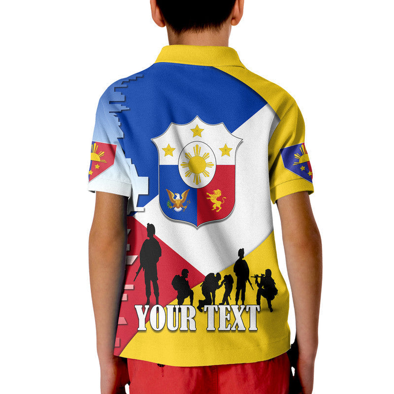 Custom Philippines Polo Shirt Celebrating Heroes Day LT9