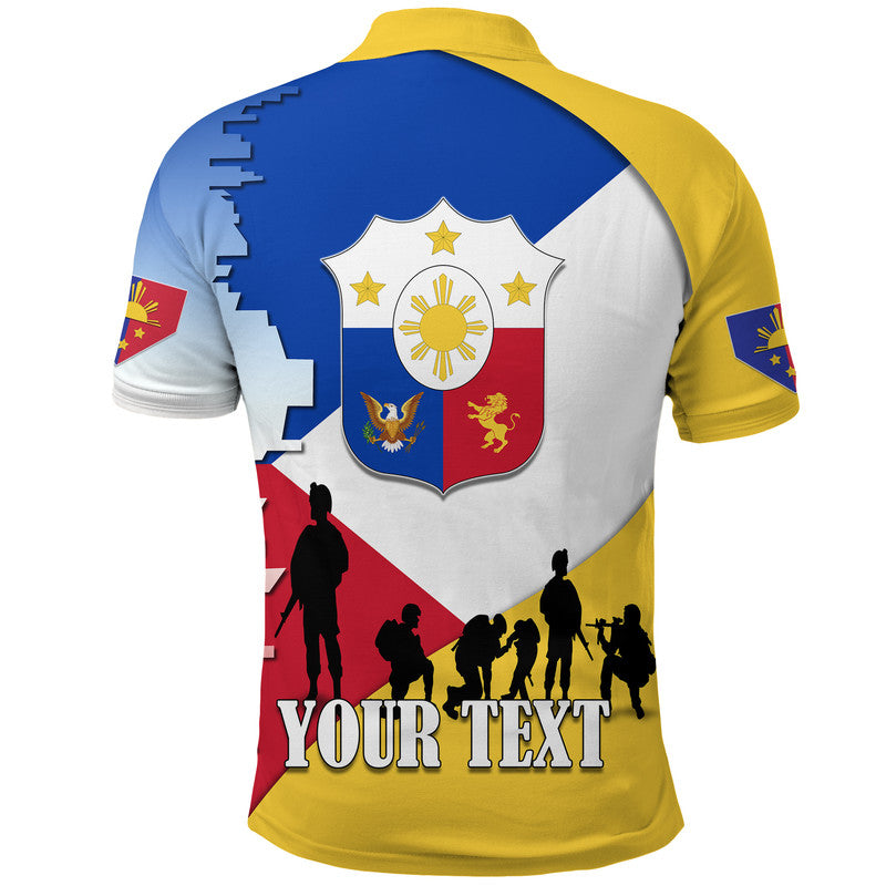 Custom Philippines Polo Shirt Celebrating Heroes Day LT9