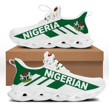 Wonder Print Shop Footwear - Nigeria Stripe Style Clunky Sneakers LT10
