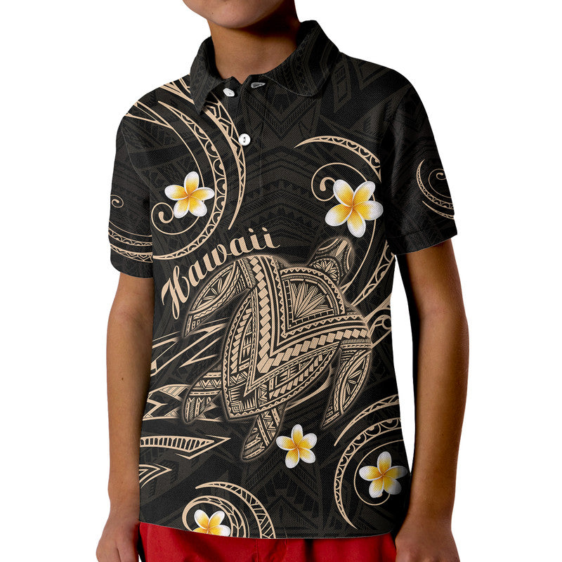 Hawaii Polo Shirt Hawaiian Turtle Plumeria Mixed Polynesian Nude Style LT9