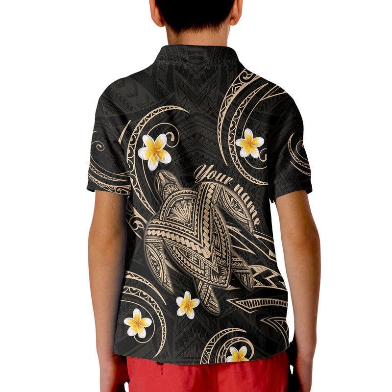Custom Hawaii Polo Shirt Hawaiian Turtle Plumeria Mixed Polynesian Nude Style LT9