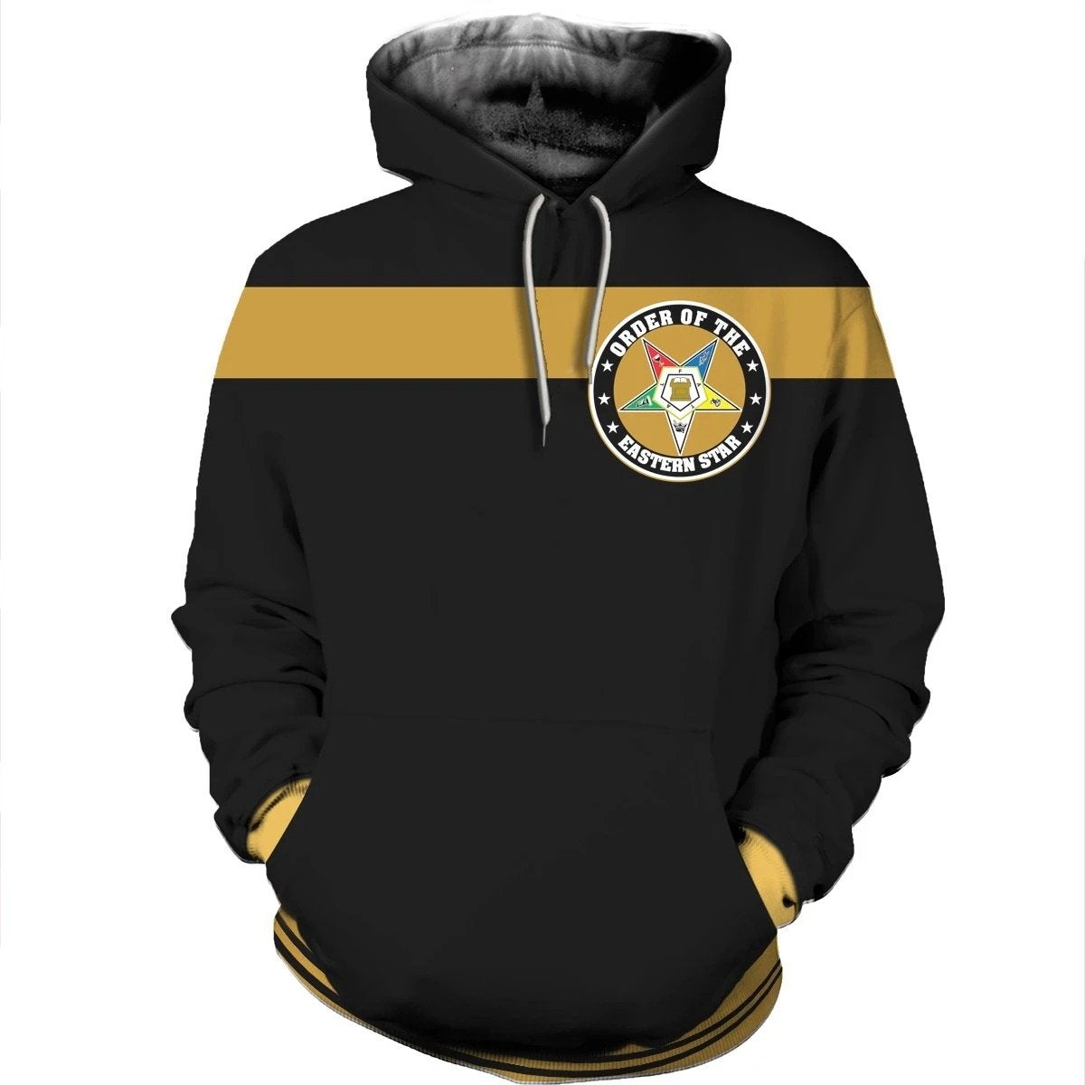 African Hoodie Gold Oes Of The Eastern Star Hoodie