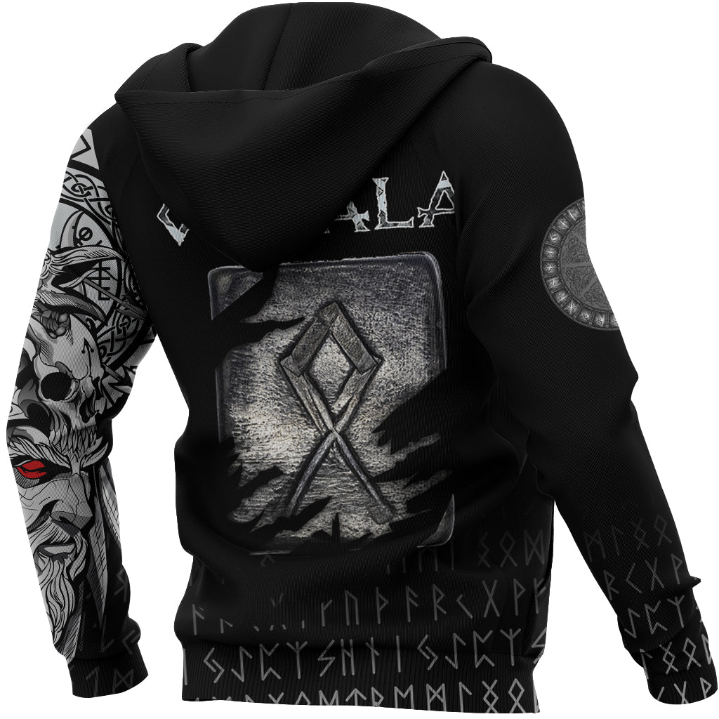 Viking Hoodie Othala Norse Runes RLT12