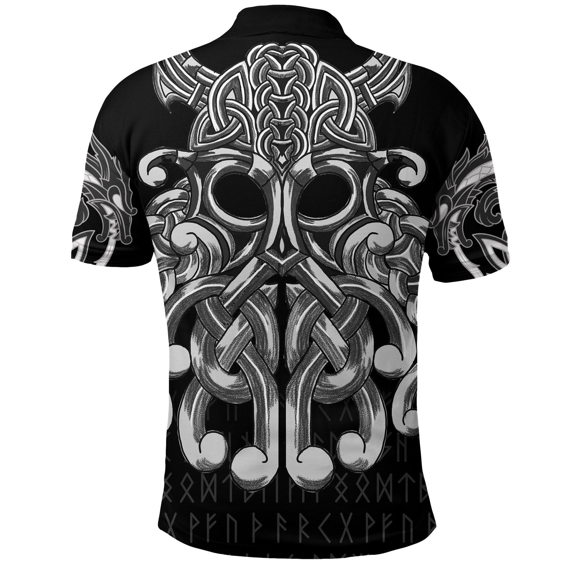 Viking Polo Shirt Chest Tattoo All Over Print RLT12