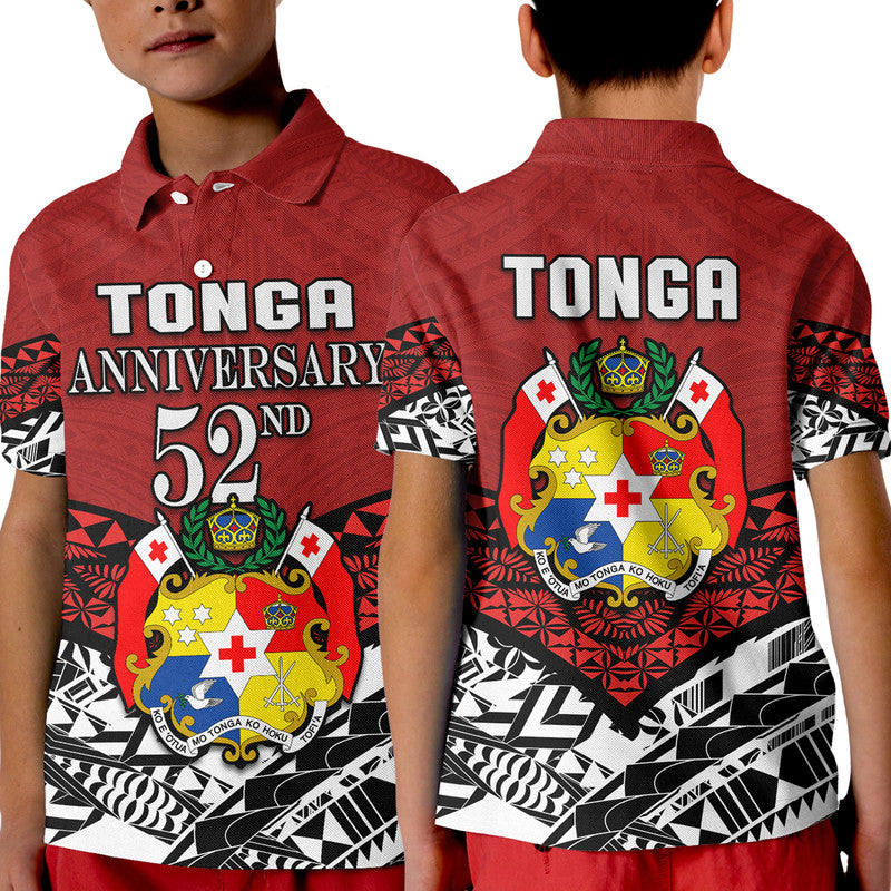 Tonga Polo Shirt KID Independence Anniversary Special Version 2022 LT14