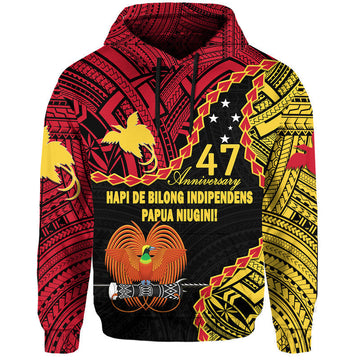 Papua New Guinea 47th Anniversary Hoodie Hapi De bilong Indipendens Papua Niugini LT9