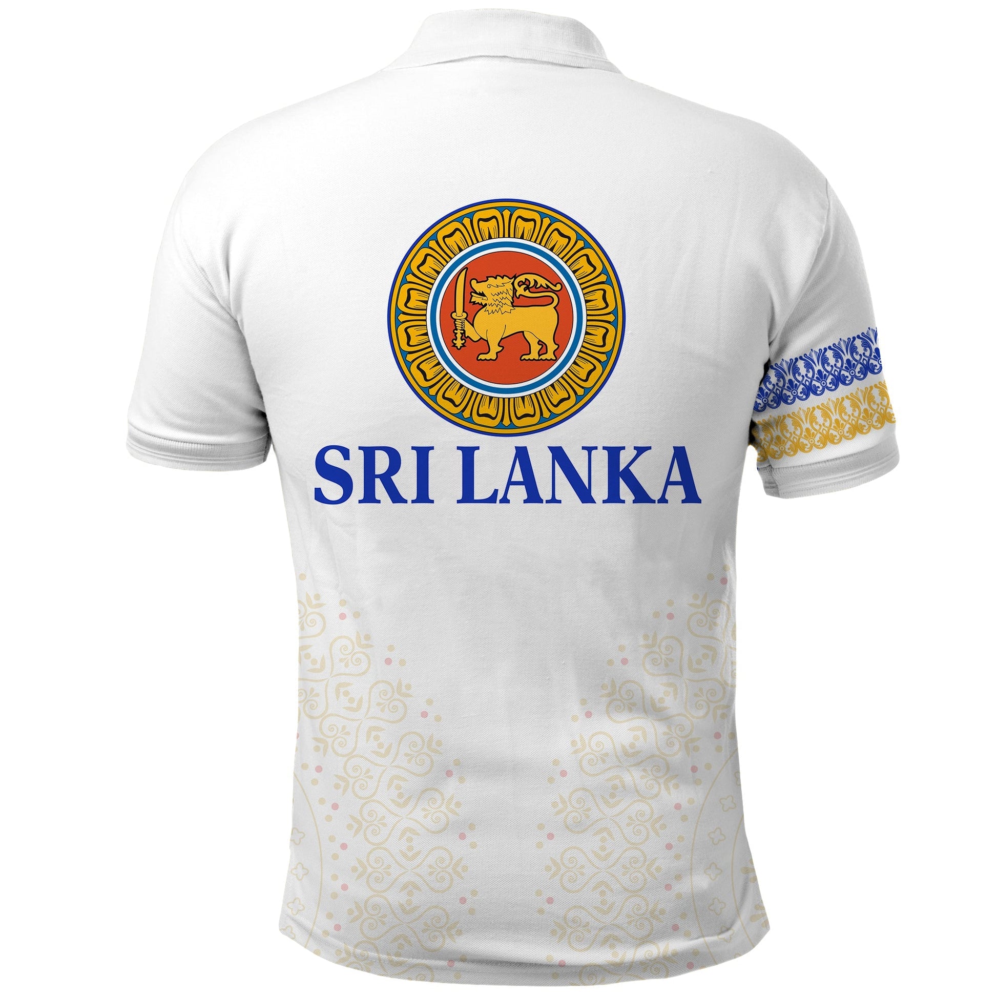 Sri Lanka Polo Shirt Traditional Pattern and Elephants LT13