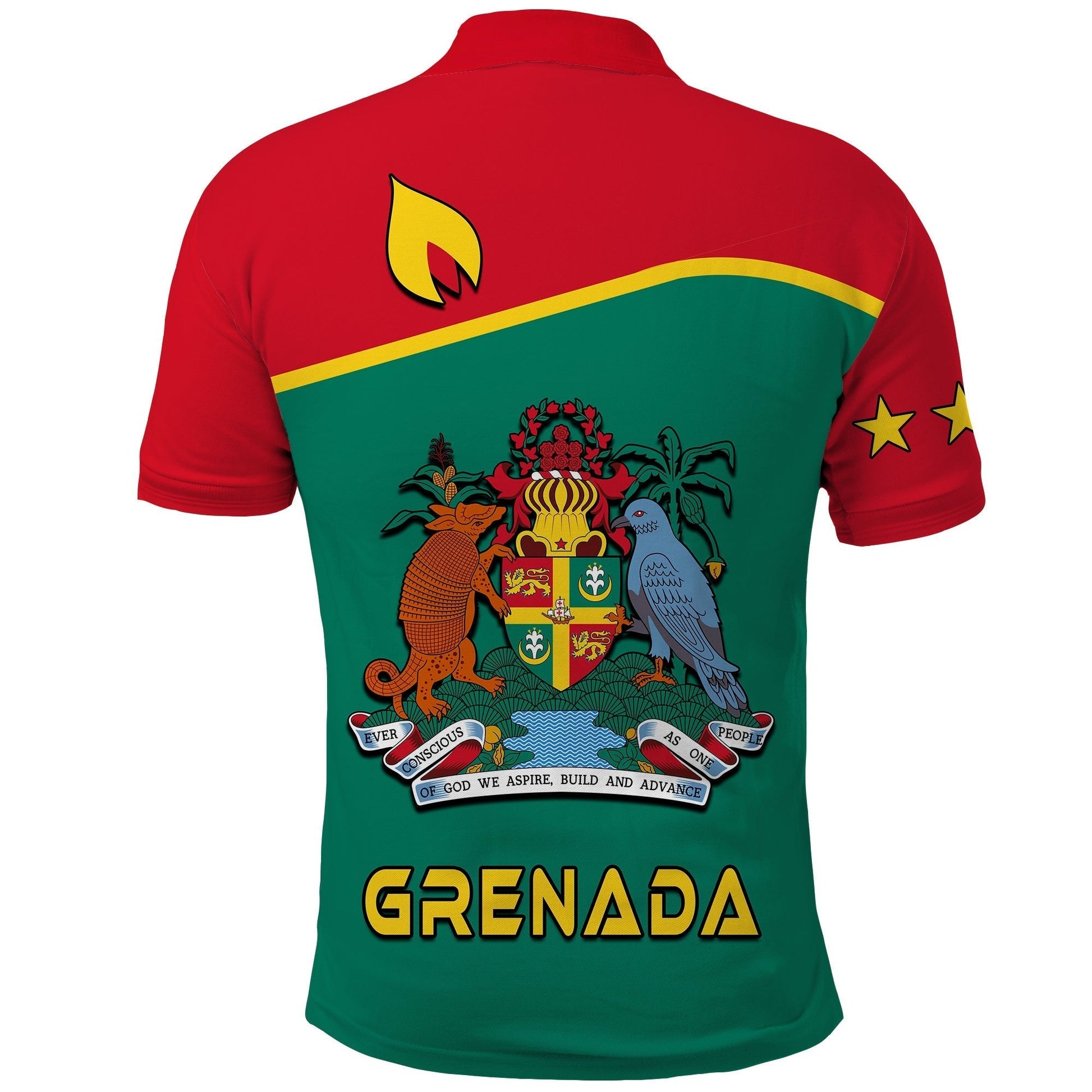Custom Grenada Polo Shirt Coat Of Arms and Map Impressive LT13