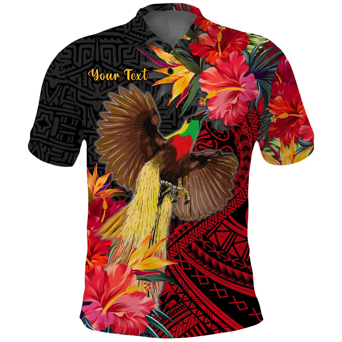 Custom Papua New Guinea Polo Shirt Bird of Paradise LT13