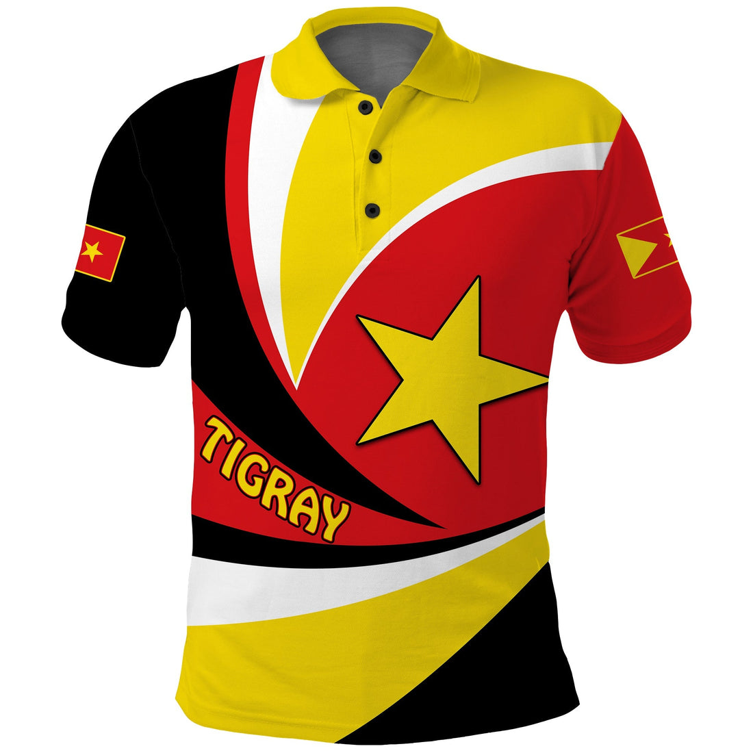 Tigray Polo Shirt Style Color Flag LT13