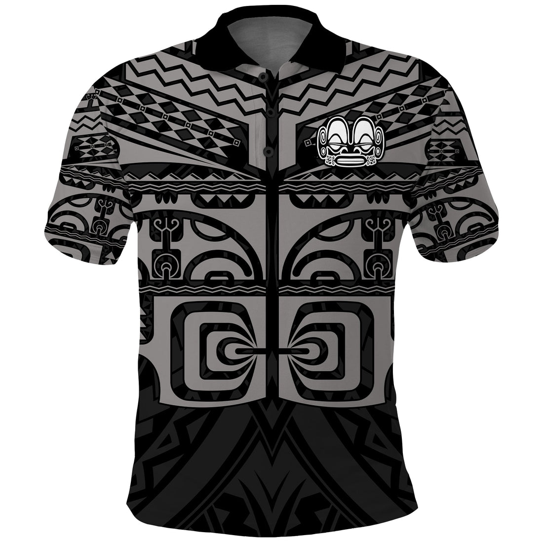 Custom Marquesas Islands Polo Shirt Marquesas Tattoo Gray Special LT13