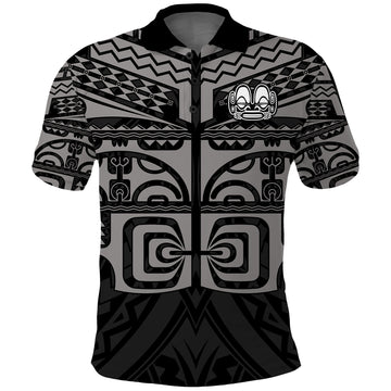 Custom Marquesas Islands Polo Shirt Marquesas Tattoo Gray Special LT13