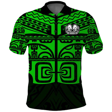 Custom Marquesas Islands Polo Shirt Marquesas Tattoo Green Special LT13