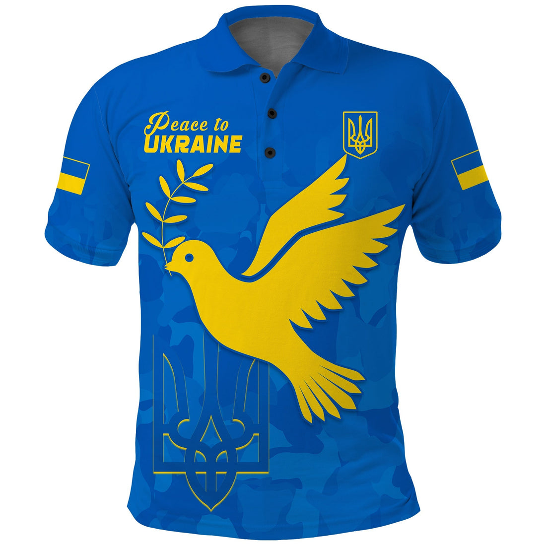 Ukraine Polo Shirt Always Style Camouflage LT13
