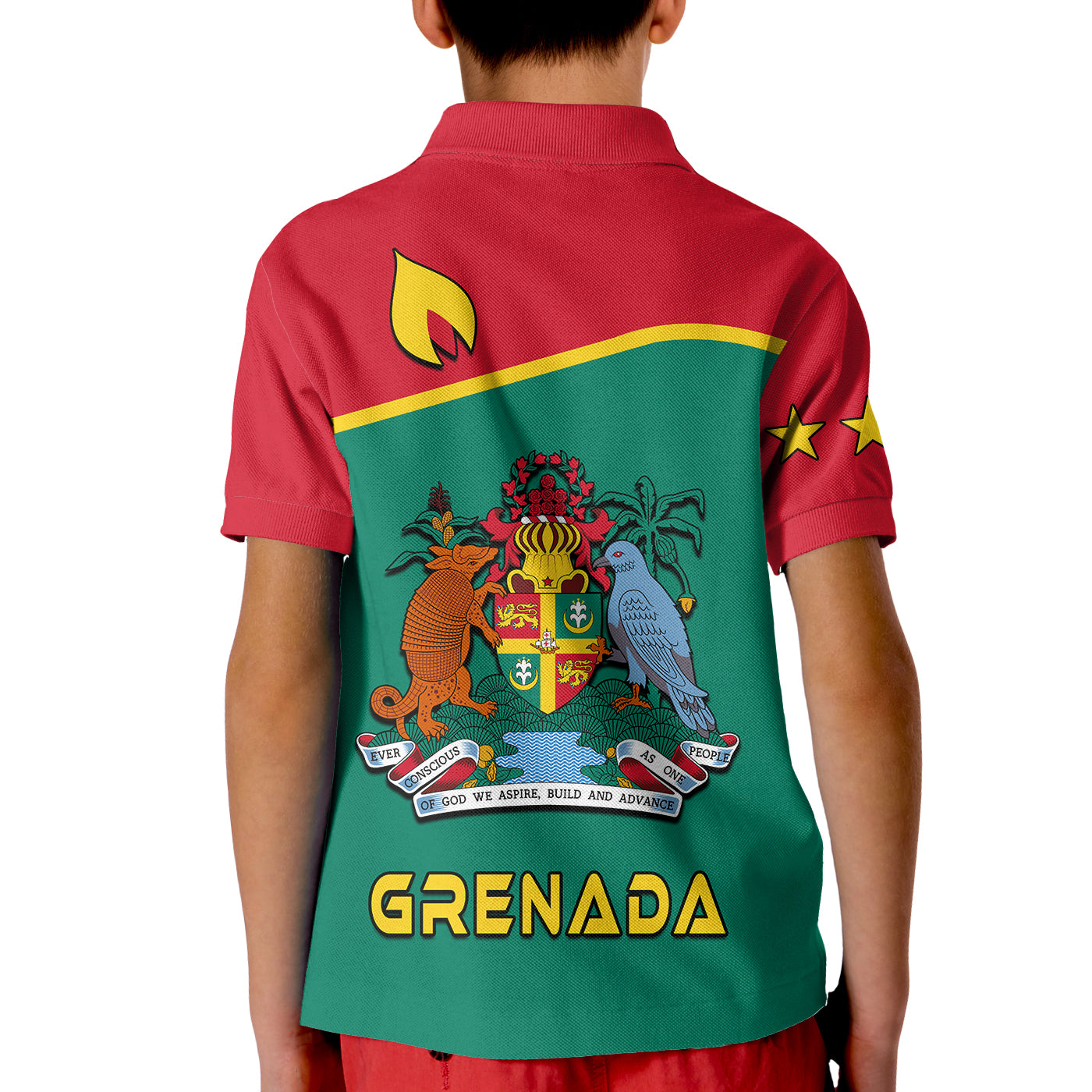 Custom Grenada Polo Shirt KID Coat Of Arms and Map Impressive LT13
