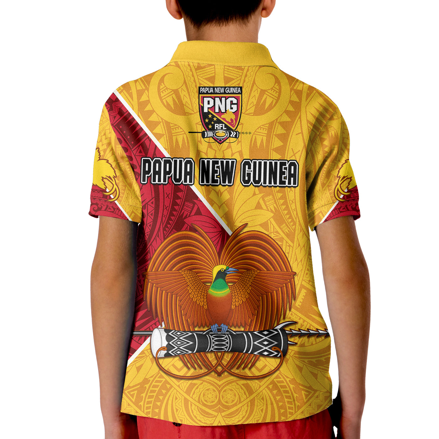 The Kumuls PNG Polo Shirt Papua New Guinea Polynesian Dynamic Style LT14