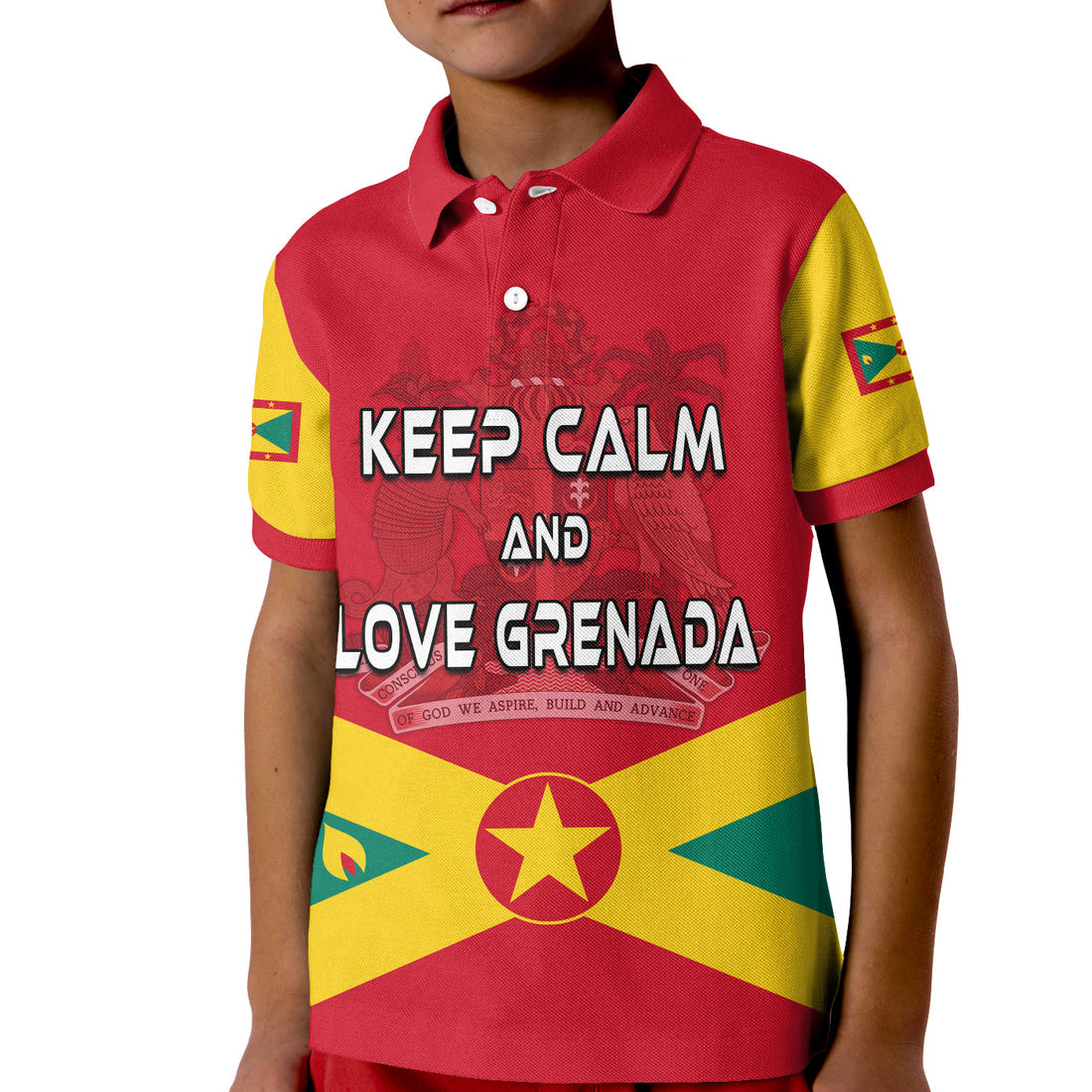 Grenada Polo Shirt KID Keep Calm and Love Grenada LT13