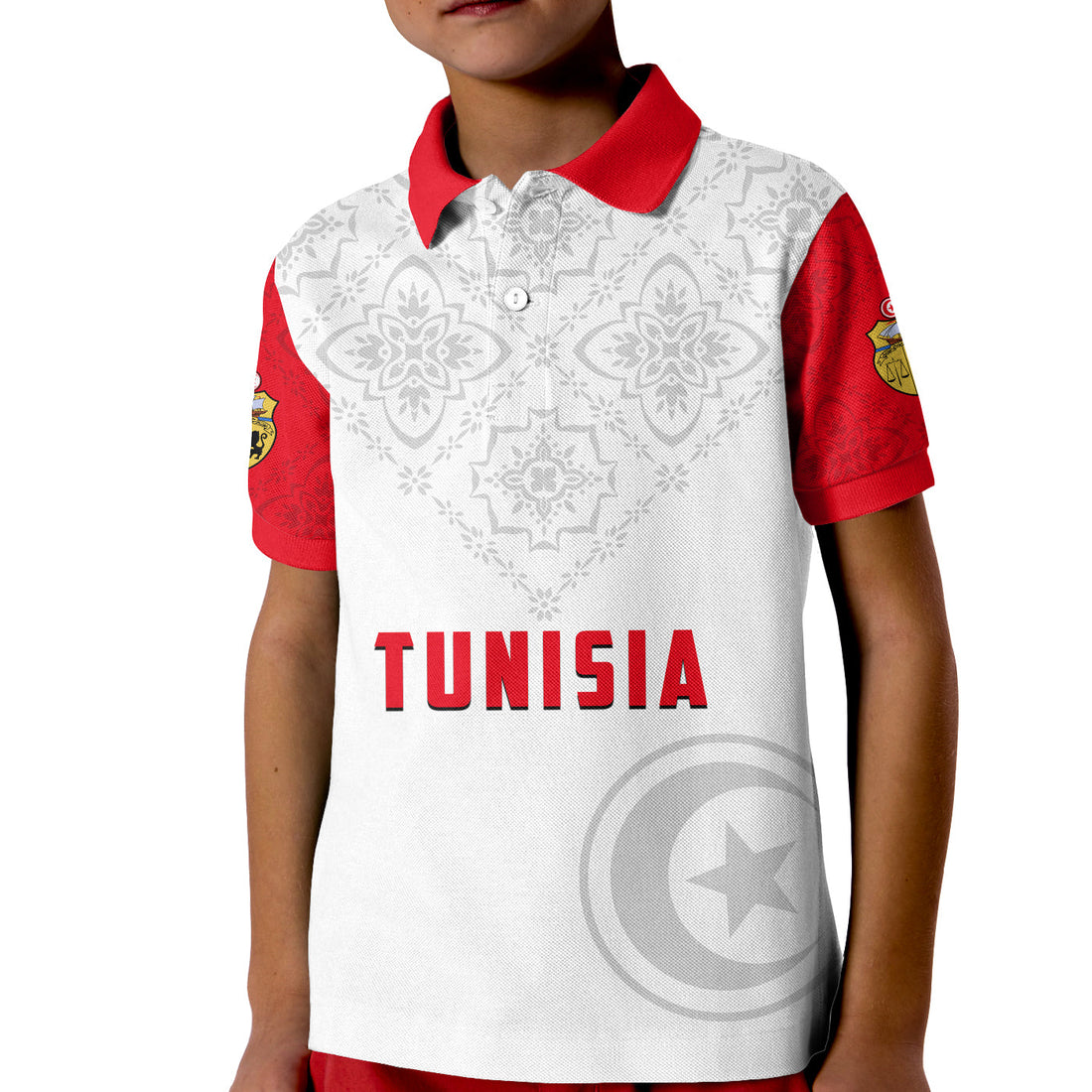 Tunisia Polo Shirt KID Tunisian Patterns Sporty Style LT13