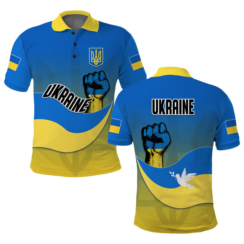 Ukraine Polo Shirt National Flag Style LT14