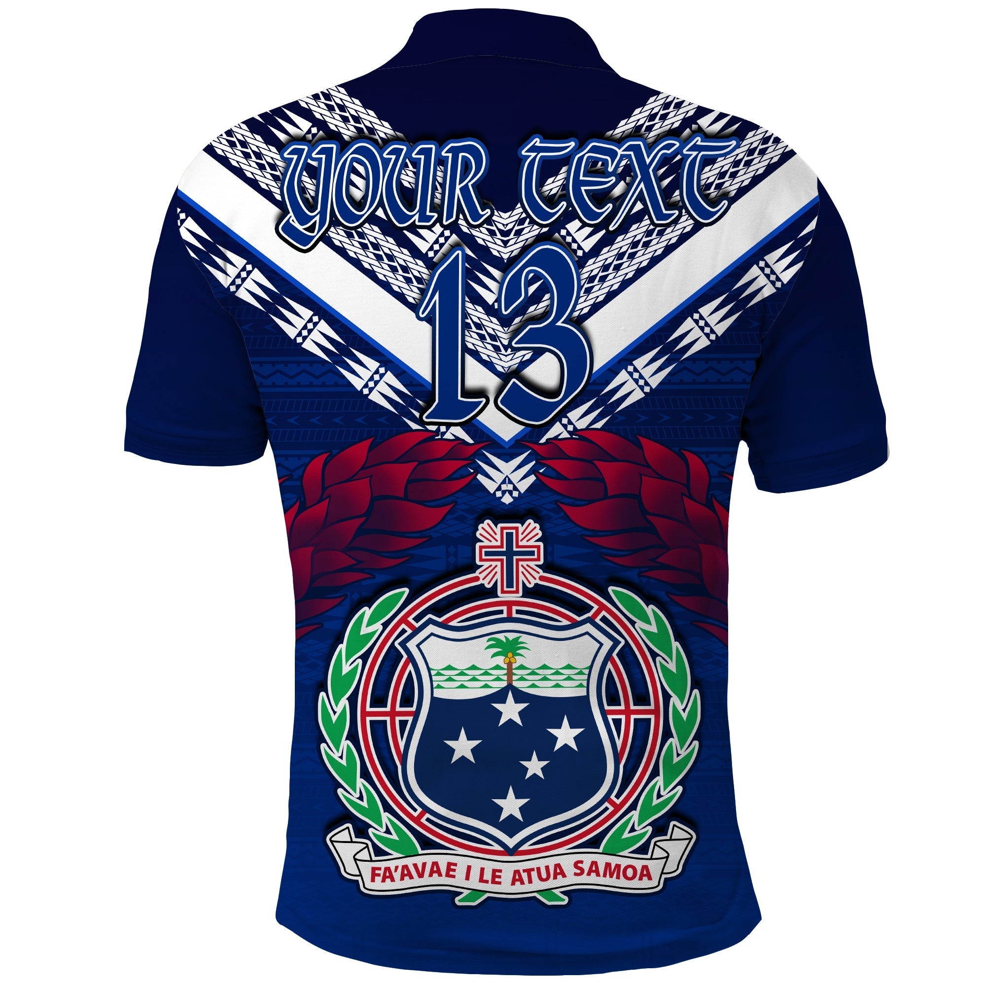 (Custom Personalise Text and Number) Samoa 685 Polo Shirt Uso Aso Uma Toa Samoa Rugby History Made LT13