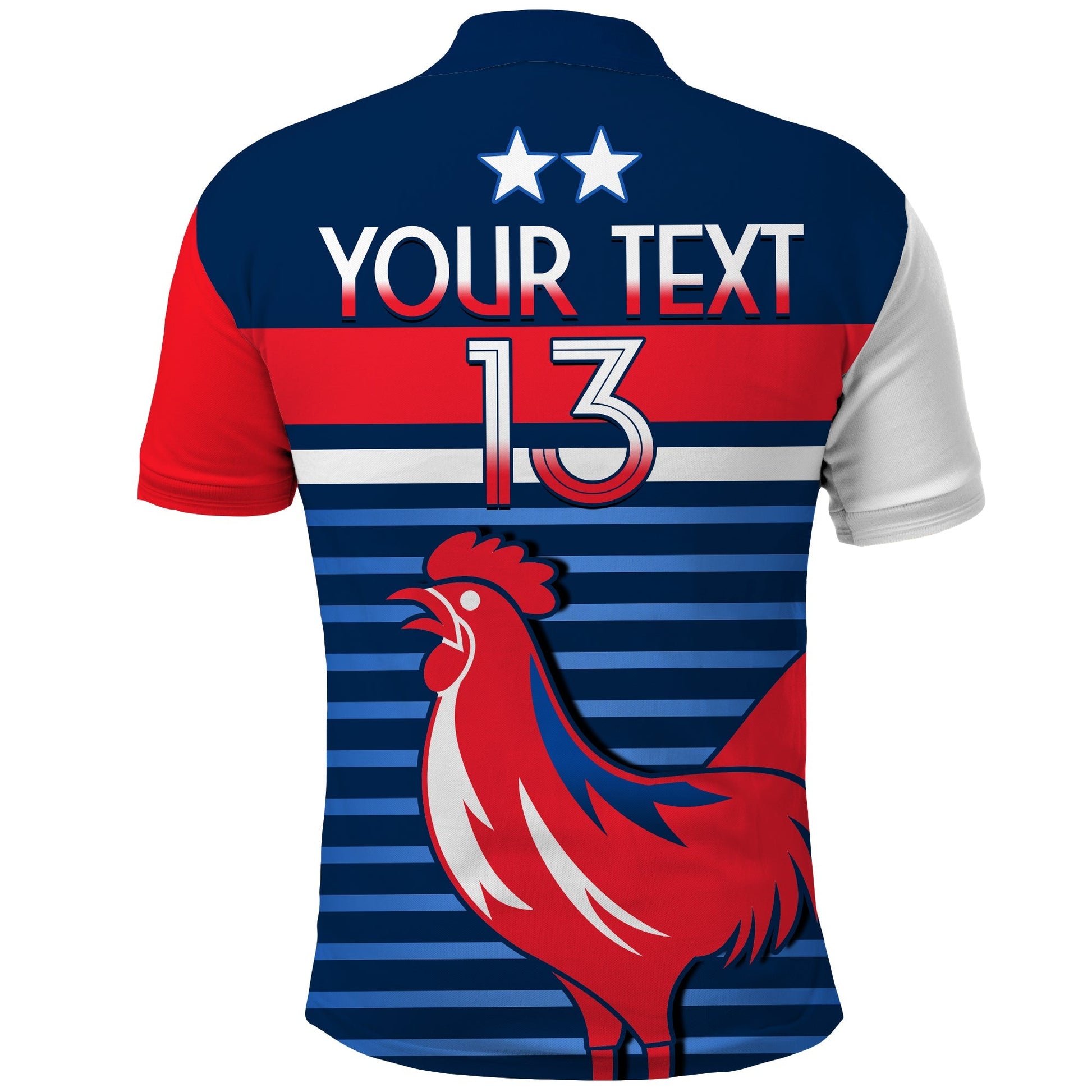 (Custom Text and Number) France Football The Blues Polo Shirt Les Bleus Le Champion 2022 World Cup LT13