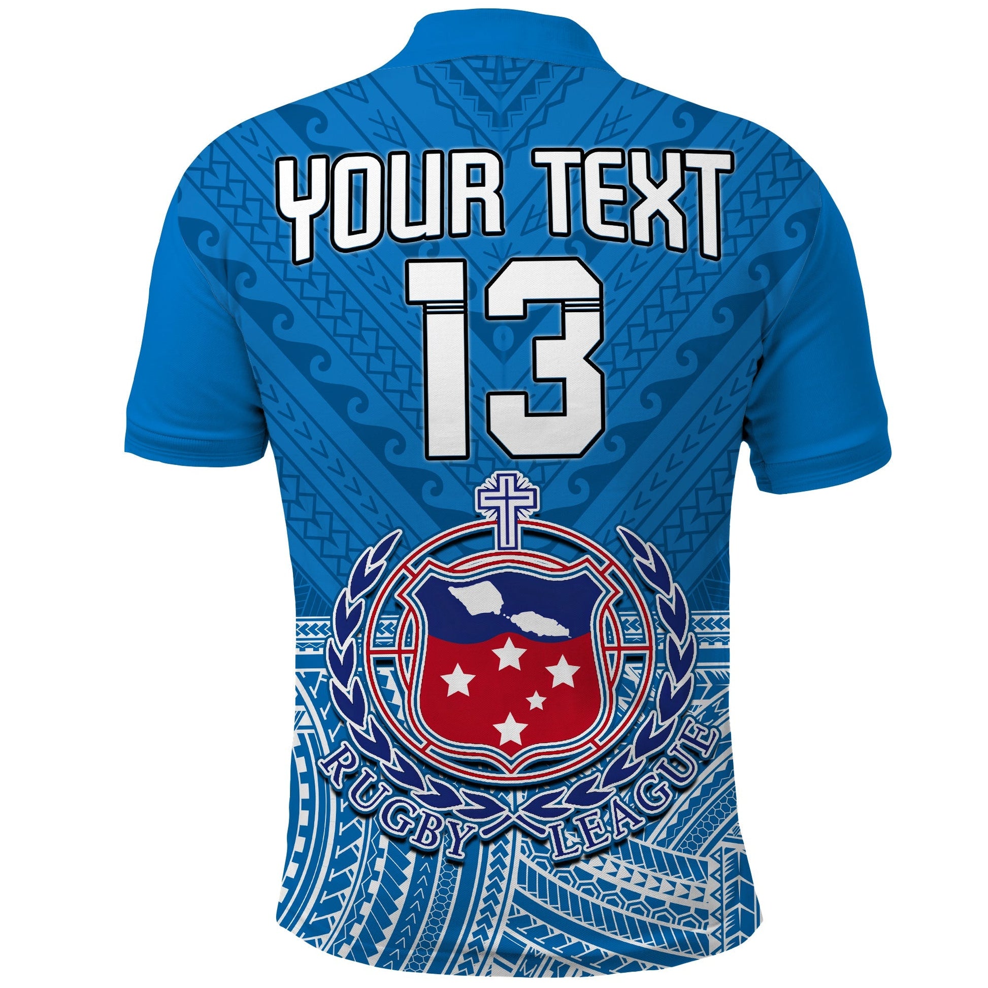 (Custom Text and Number) Toa Samoa Rugby Polo Shirt Samoan Pattern Be Unique LT13