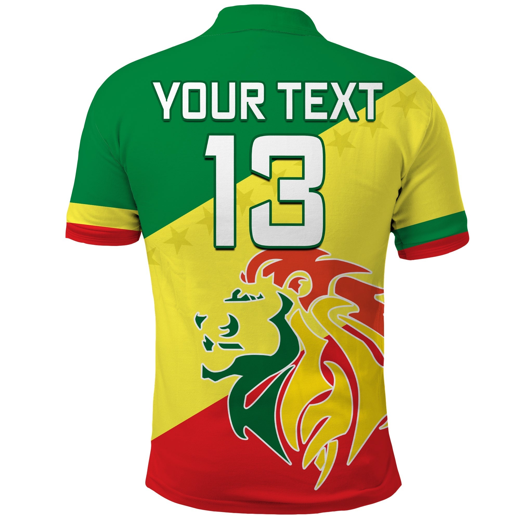 (Custom Text and Number) Senegal Football Polo Shirt Lions of Teranga Soccer Football 2022 Style Flag LT13