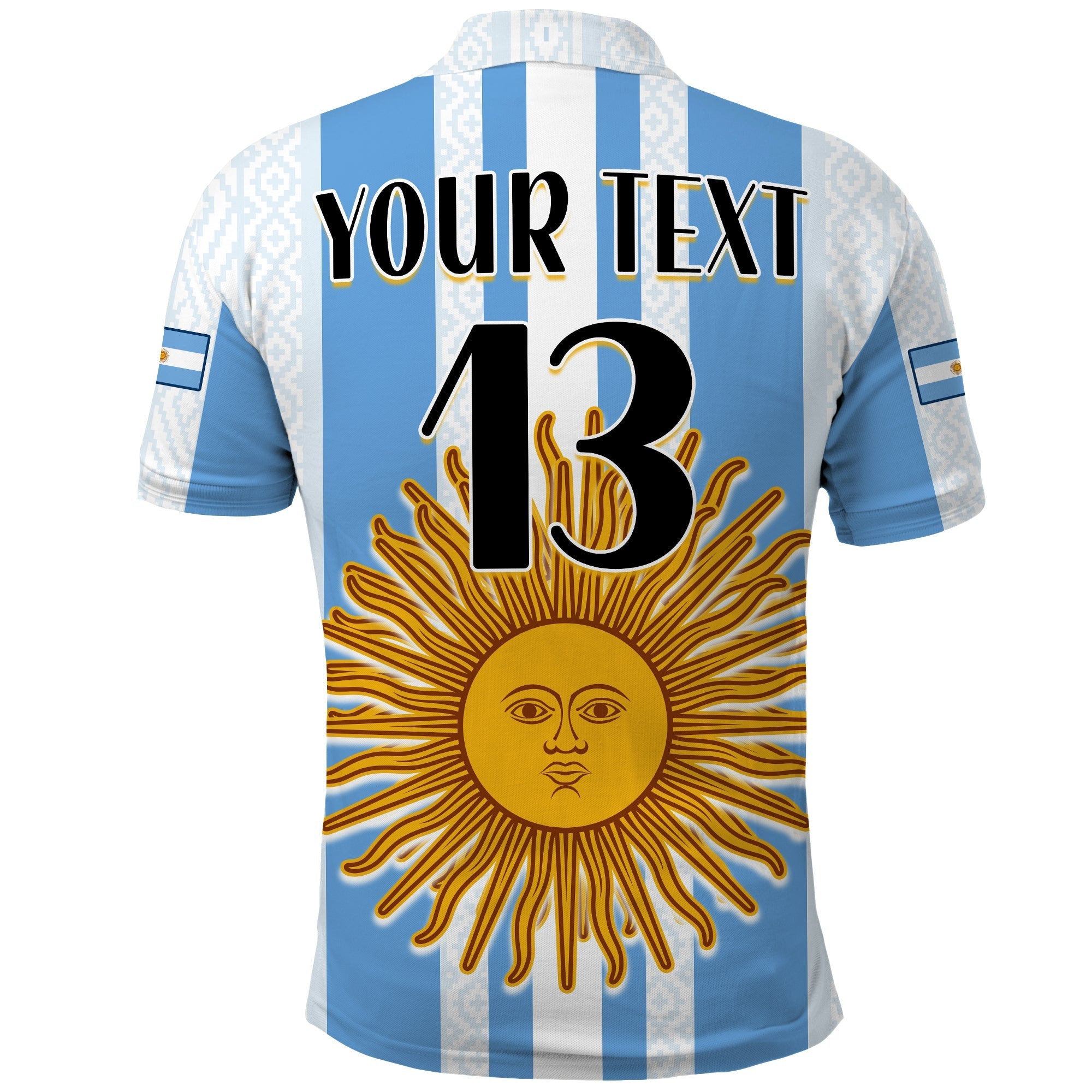 (Custom Text and Number) Argentina Football Polo Shirt World Champions 2022 Dream Come True LT13