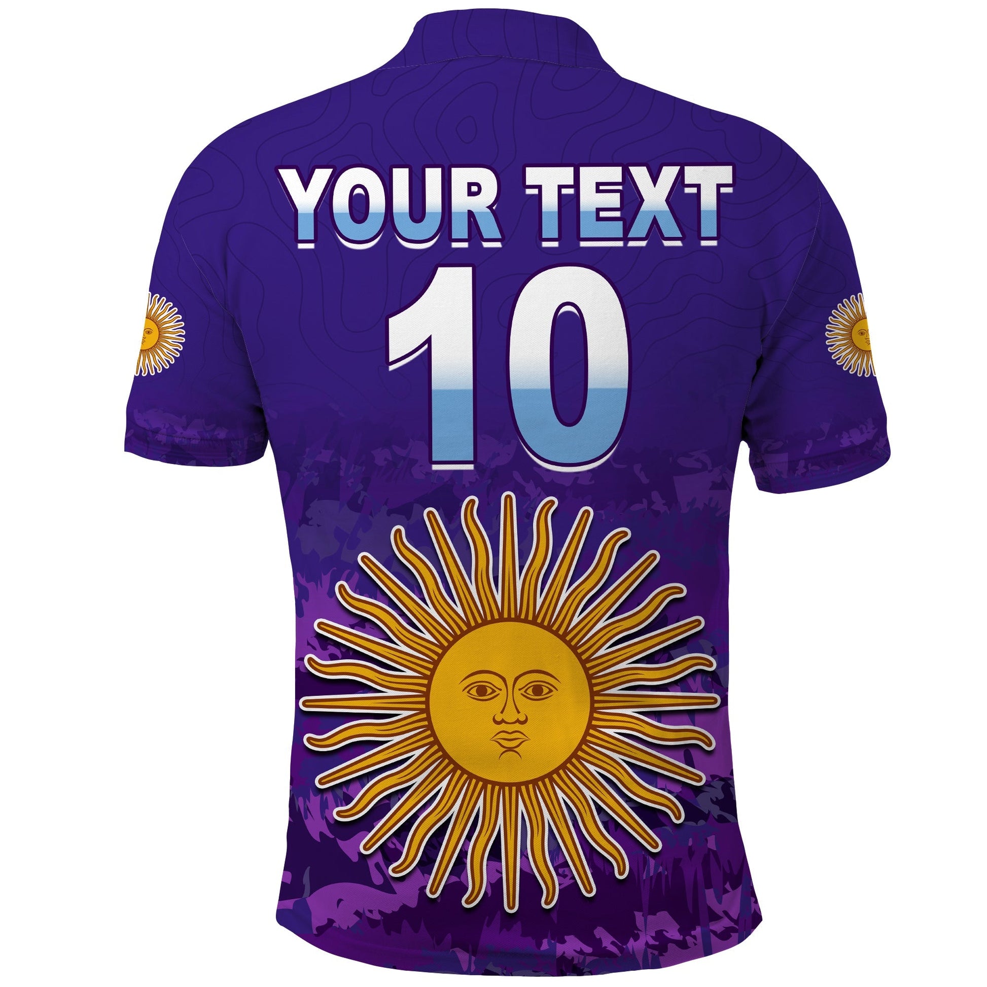 (Custom Text and Number) Argentina Football Polo Shirt Go Champions La Albiceleste LT13