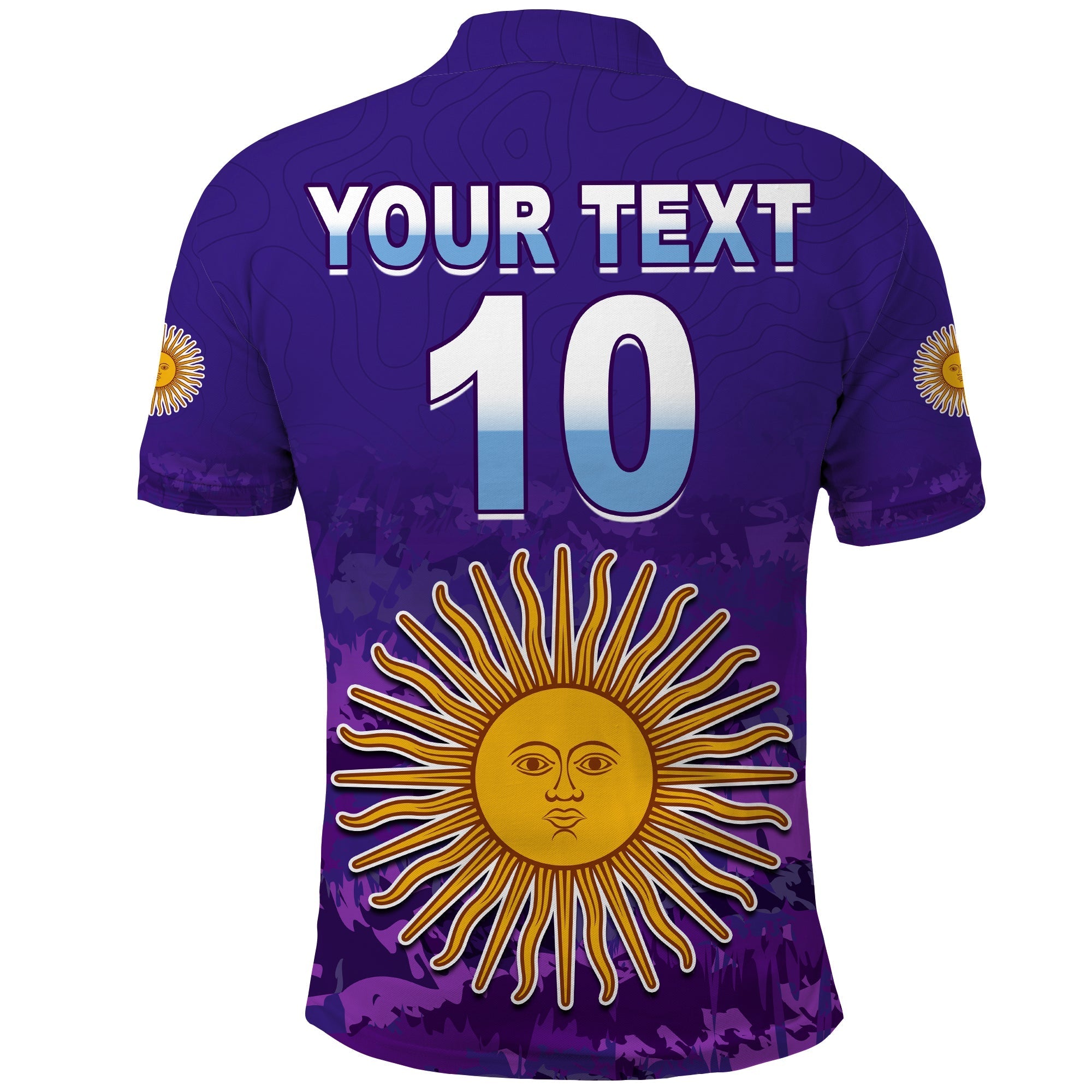 (Custom Text and Number) Argentina Football Polo Shirt Go Champions La Albiceleste LT13